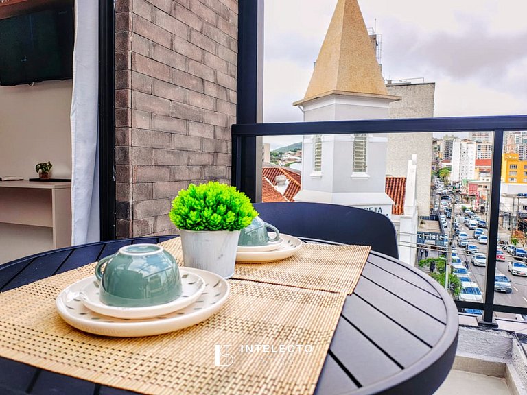 GO937-Apê 33. Studio no coração de Poços c/ar cond