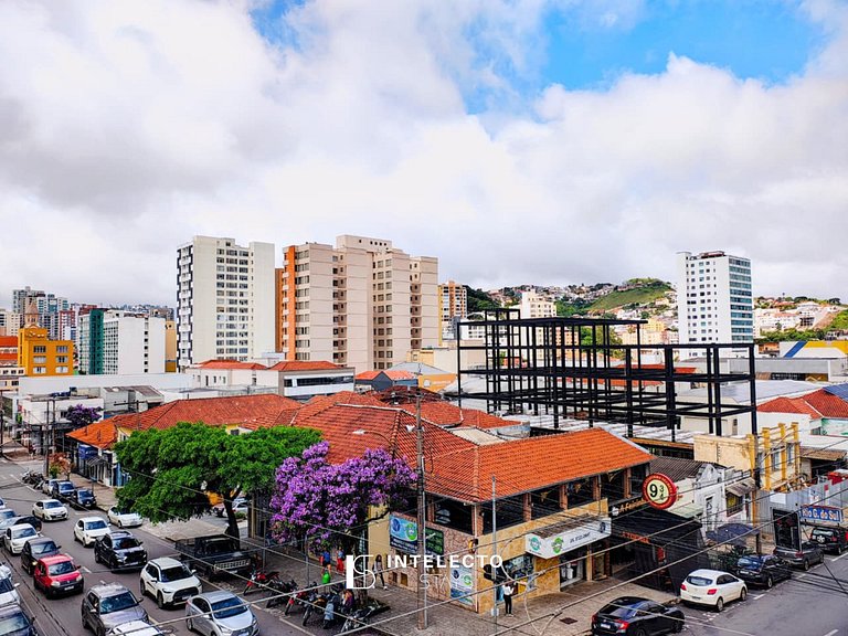 GO937-Apê 33. Studio no coração de Poços c/ar cond