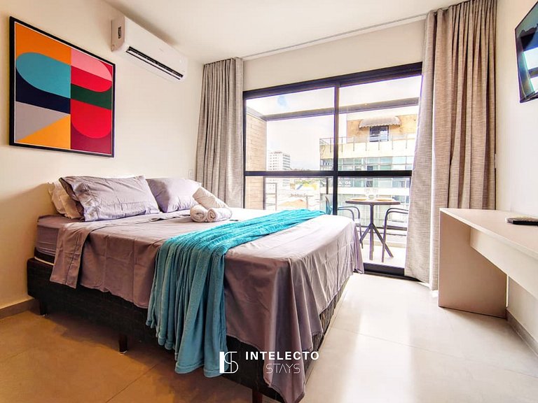 GO937-Apê 32. Studio no coração de Poços