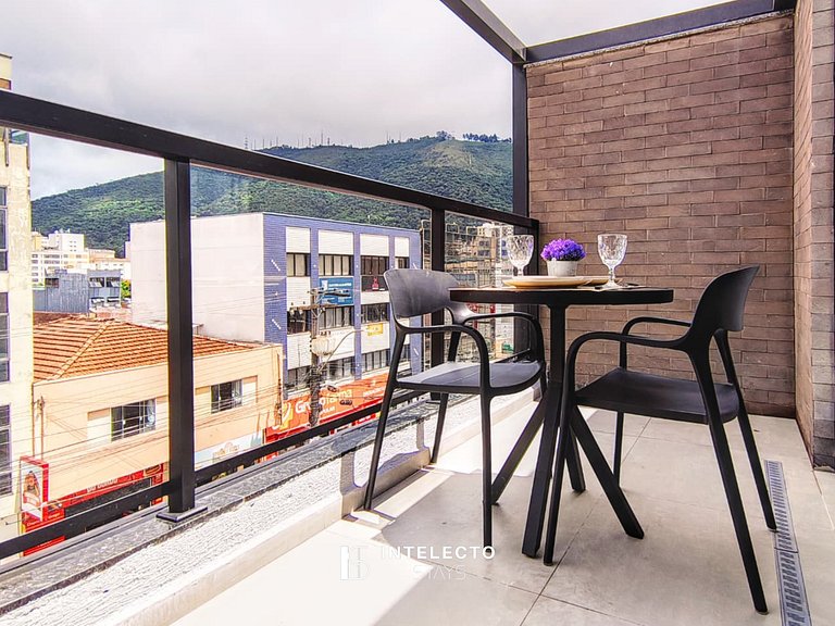 GO937-Apê 32. Studio no coração de Poços