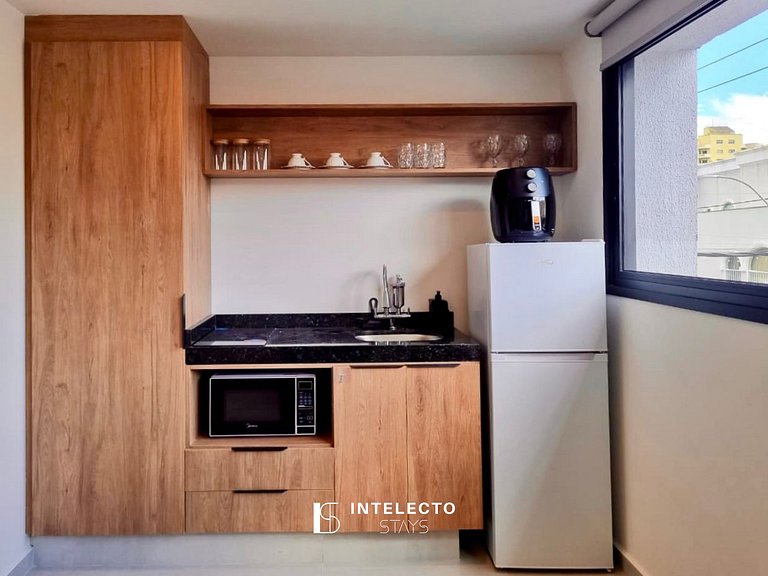 GO937-Apê 23. Studio no coração de Poços