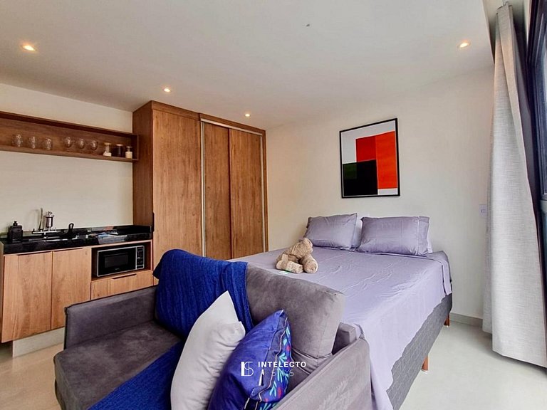 GO937-Apê 22. Studio no coração de Poços