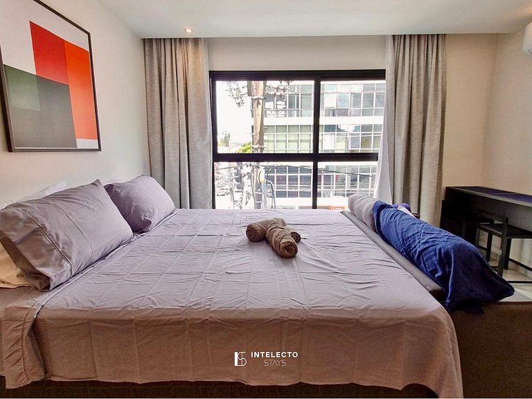 GO937-Apê 22. Studio no coração de Poços