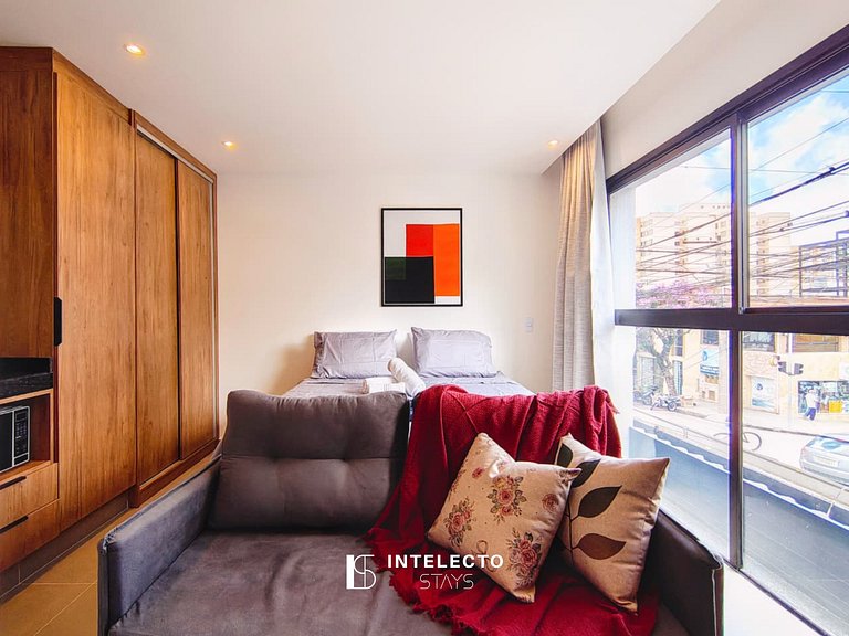 GO937-Apê 12. Studio no coração de Poços