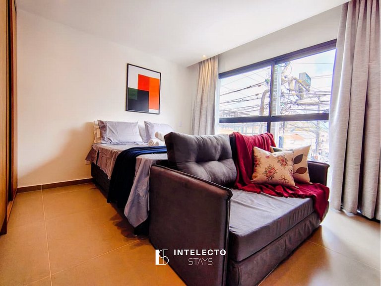 GO937-Apê 12. Studio no coração de Poços