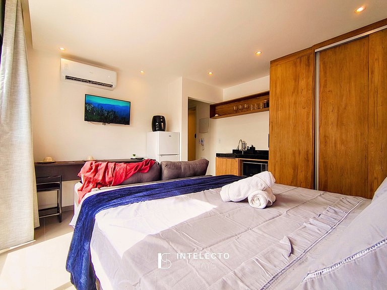 GO937-Apê 12. Studio no coração de Poços