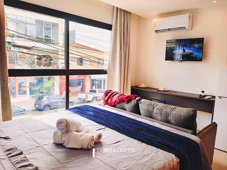 GO937-Apê 12. Studio no coração de Poços