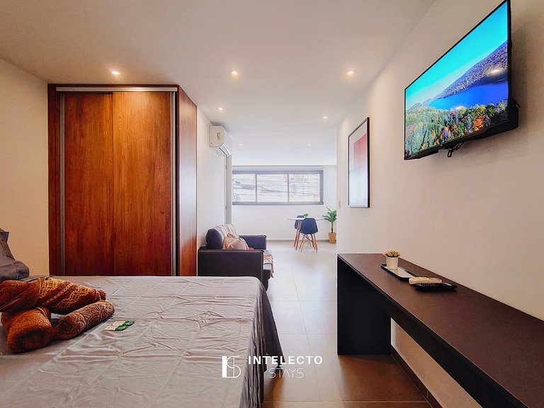 GO937-Apê 13. Studio no coração de Poços