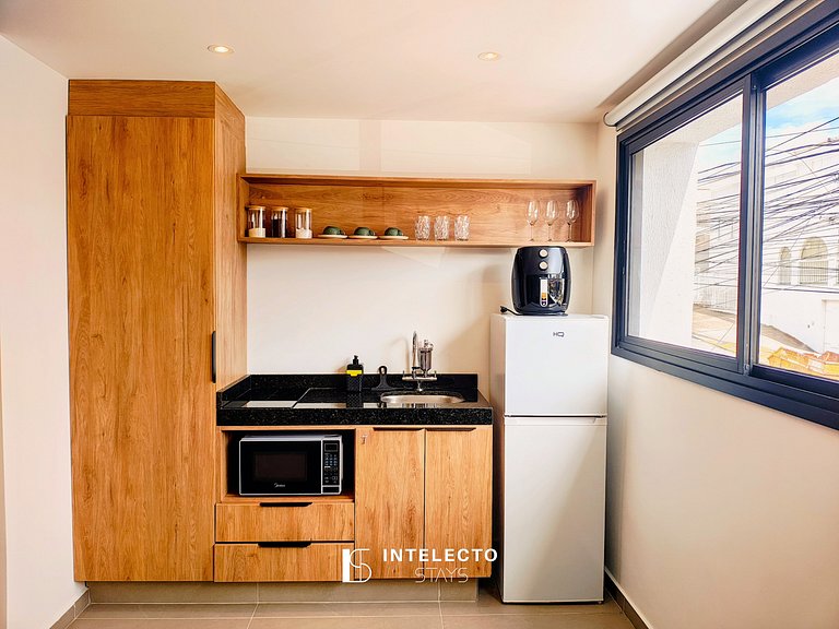 GO937-Apê 13. Studio no coração de Poços