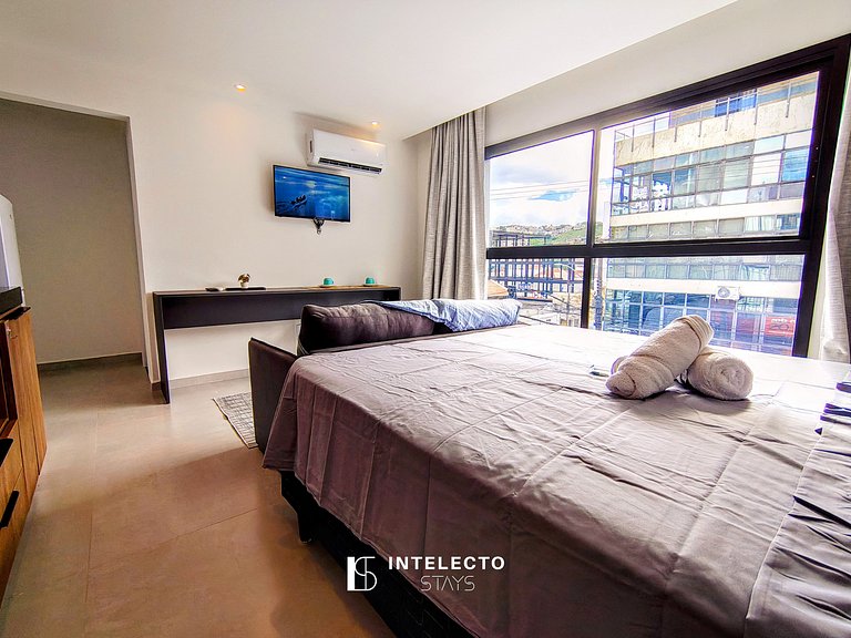 GO937-Apê 21. Studio no coração de Poços