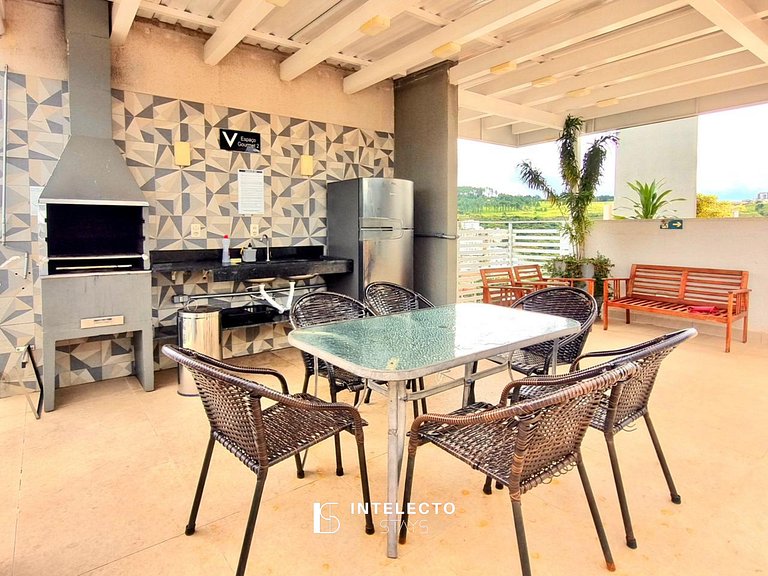 Apê903. Vista incrível, varanda gourmet, piscina