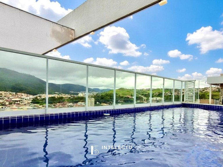 Apê903. Vista incrível, varanda gourmet, piscina