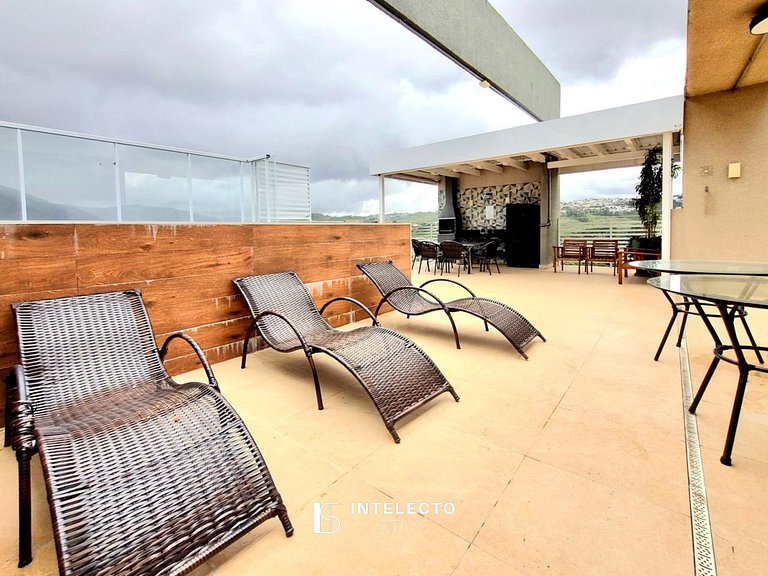Apê903. Vista incrível, varanda gourmet, piscina