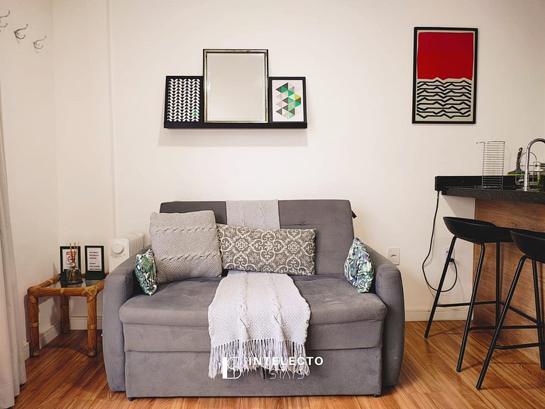 Ap 317 •Central, Piscina, Academia, A/C, Vista Top