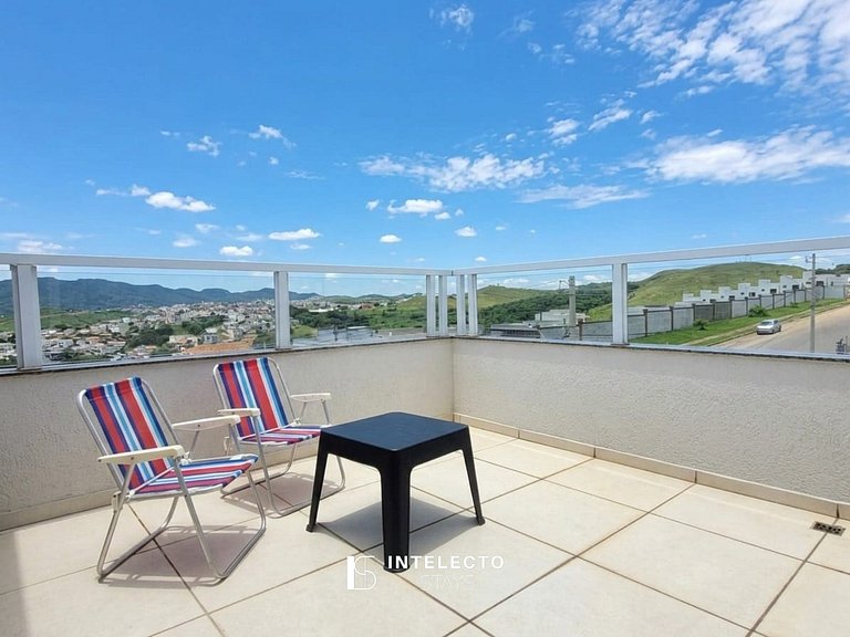 JH21-Duplex c/terraço priv. e vista linda, px PUC