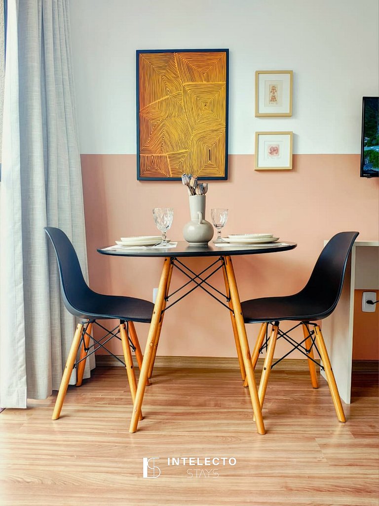 Apê 64 •Central, Jacuzzi, Academia, A/C, Vista Top