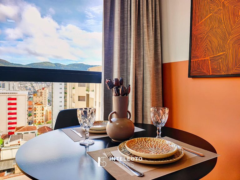 Apê 64 •Central, Jacuzzi, Academia, A/C, Vista Top