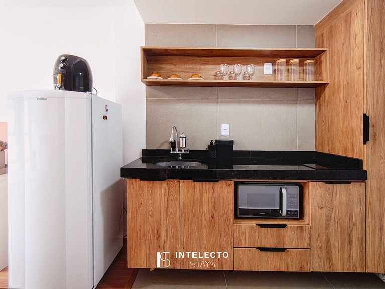 Apê 64 •Central, Jacuzzi, Academia, A/C, Vista Top