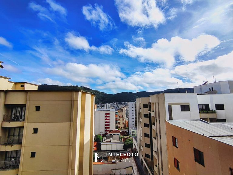 Apê 64 •Central, Jacuzzi, Academia, A/C, Vista Top