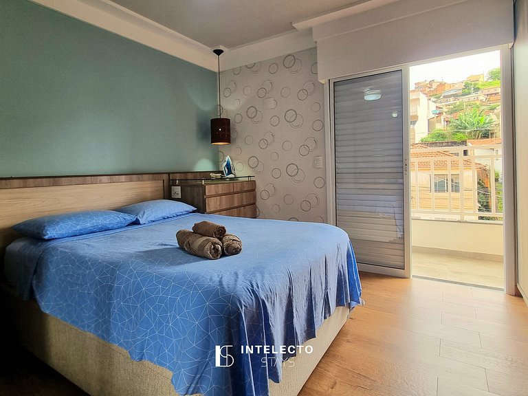 Apê aconchegante, à poucos minutos do centro