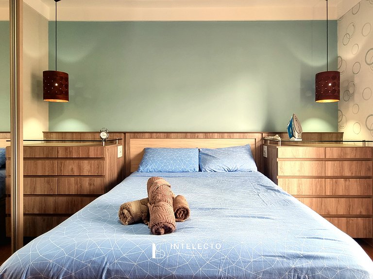 Apê aconchegante, à poucos minutos do centro