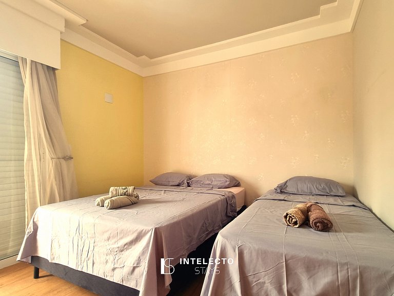 Apê aconchegante, à poucos minutos do centro