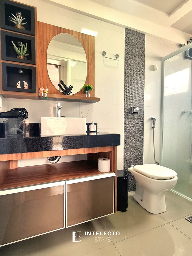 Apê aconchegante, à poucos minutos do centro