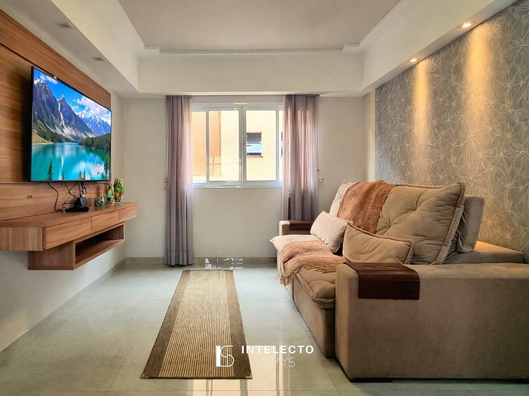 Apê aconchegante, à poucos minutos do centro