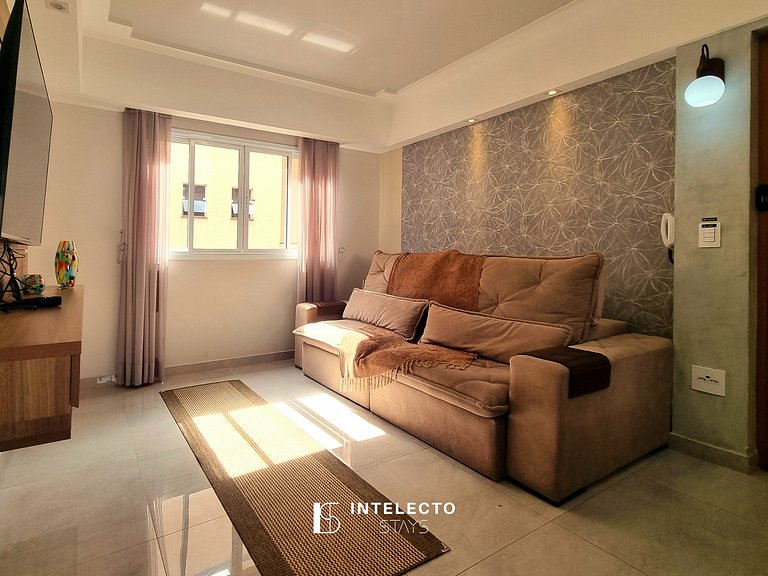 Apê aconchegante, à poucos minutos do centro