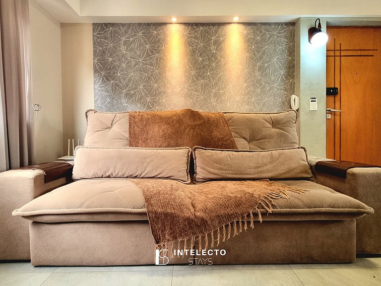 Apê aconchegante, à poucos minutos do centro