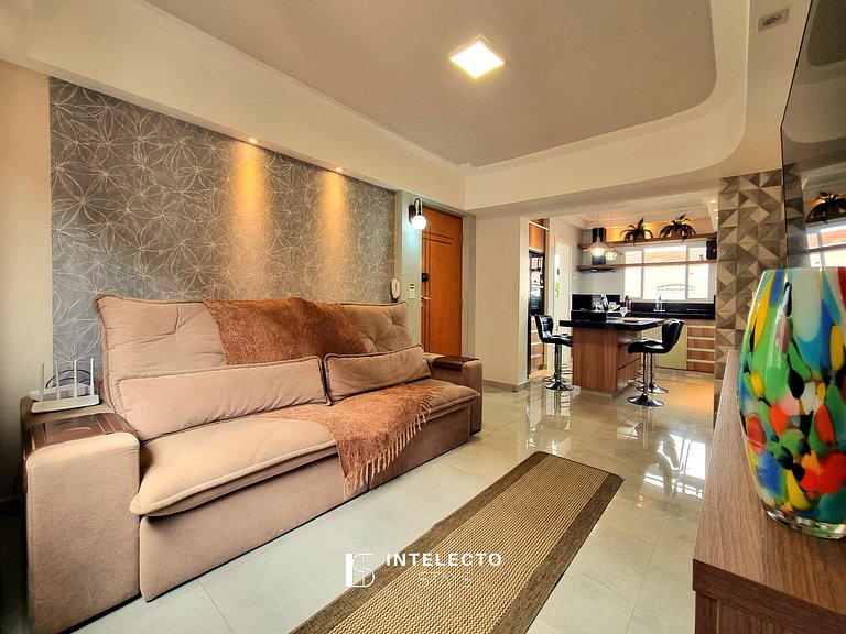 Apê aconchegante, à poucos minutos do centro