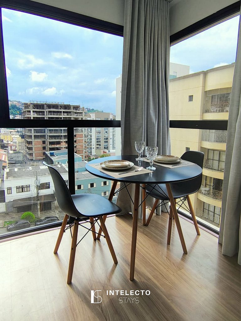 Apê 51 •Central, Jacuzzi, Academia, A/C, Vista Top