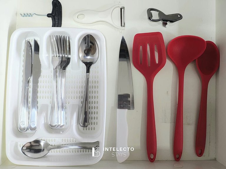 Apê 51 •Central, Jacuzzi, Academia, A/C, Vista Top