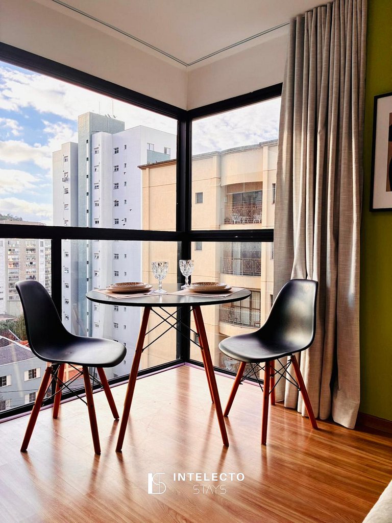 Apê 51 •Central, Jacuzzi, Academia, A/C, Vista Top