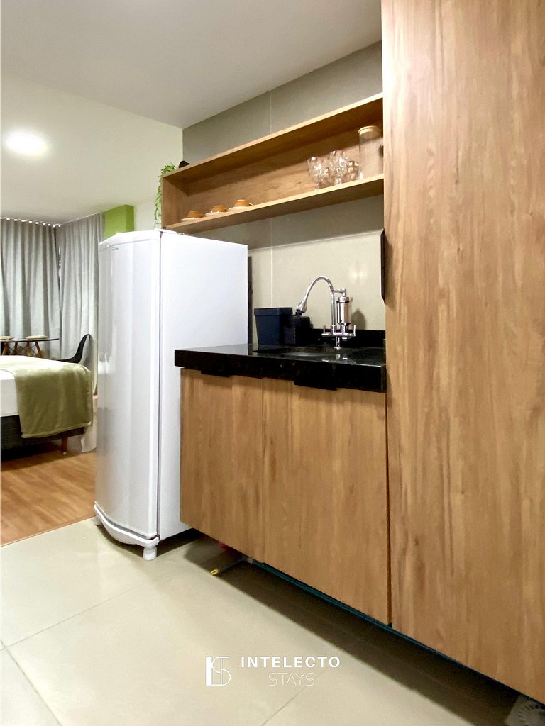 Apê 51 •Central, Jacuzzi, Academia, A/C, Vista Top