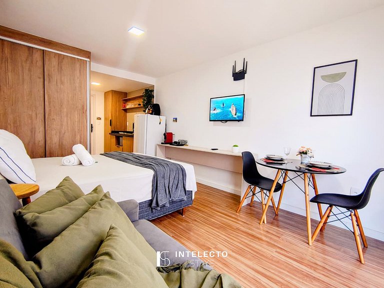 Ap 309• Central, Piscina, Acad, Ar Cond. Jacuzzi