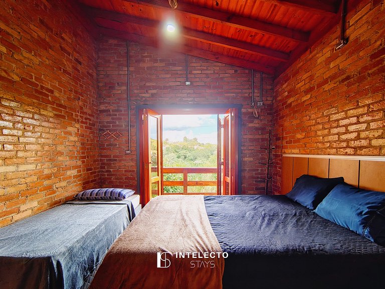 Chácara c/piscina churrasq/forno fogão de lenha