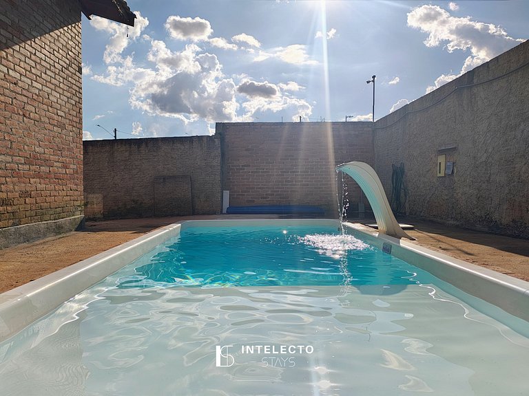 Chácara aconchegante c/piscina e churrasqueira