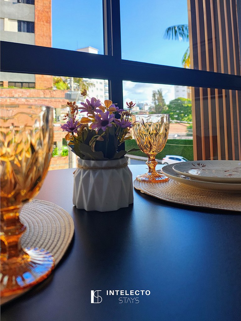 Ap 212 • Central, Pisc, jacuzzi Academia, Ar Cond.