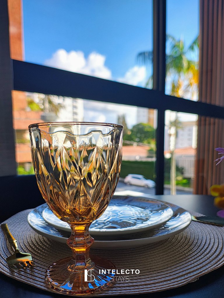 Ap 212 • Central, Pisc, jacuzzi Academia, Ar Cond.