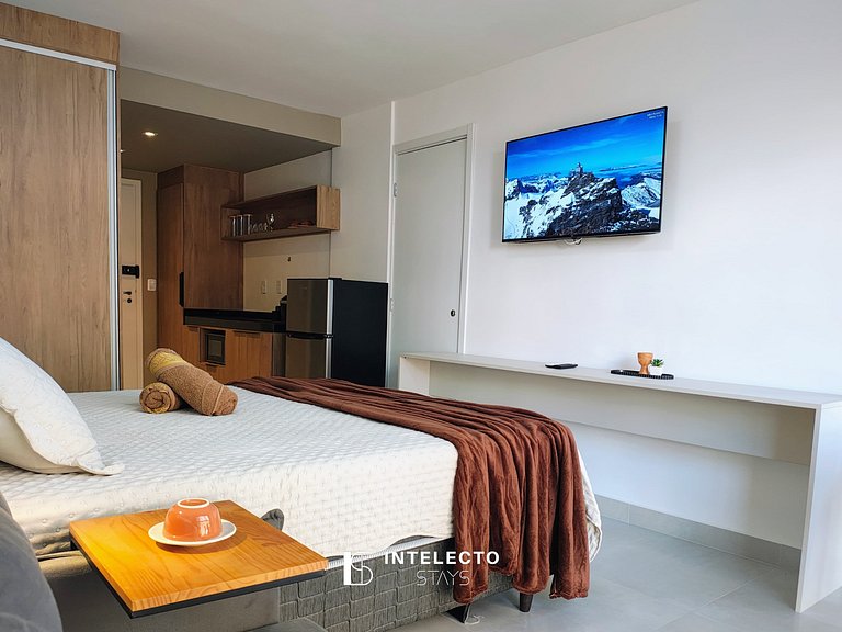 Ap 212 • Central, Pisc, jacuzzi Academia, Ar Cond.