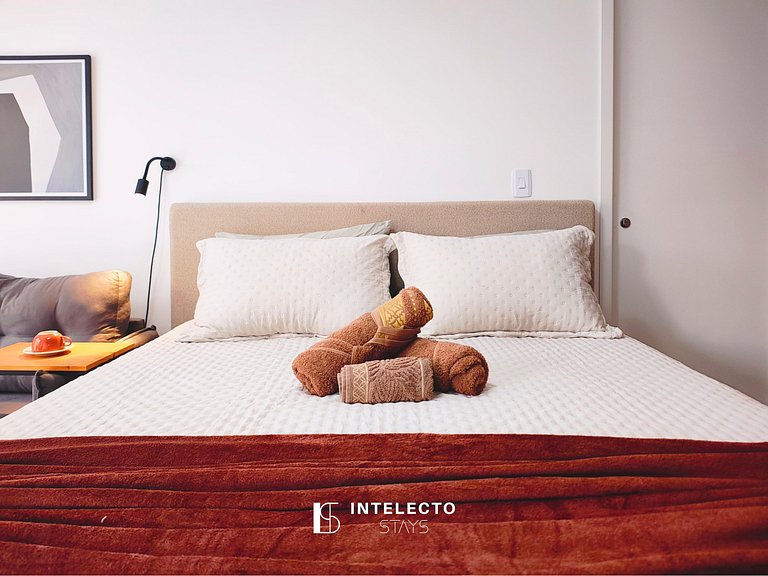 Ap 212 • Central, Pisc, jacuzzi Academia, Ar Cond.