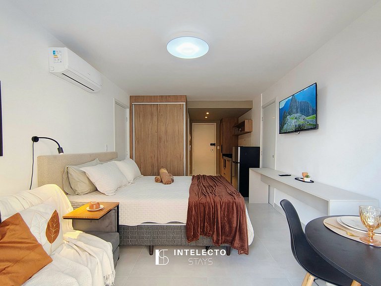 Ap 212 • Central, Pisc, jacuzzi Academia, Ar Cond.