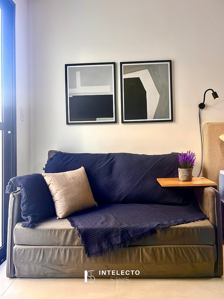 Ap 110• Central, Pisc, Academia, Ar Cond e Quintal