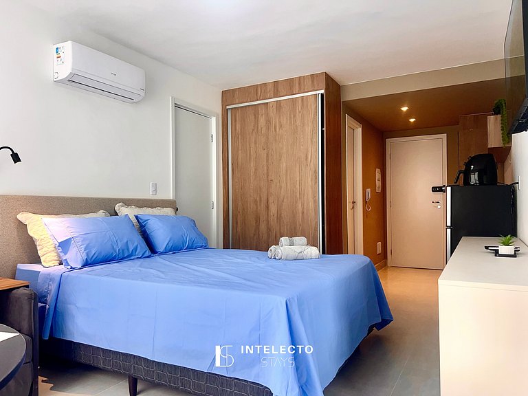 Ap 110• Central, Piscina, Academia, Ar Cond.