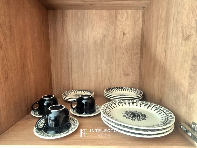 Ap 101 • Central, Piscina, Academia, Ar Cond.