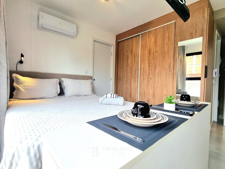 Ap 101 • Central, Piscina, Academia, Ar Cond.