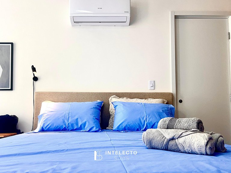 Ap 110• Central, Piscina, Academia, Ar Cond.