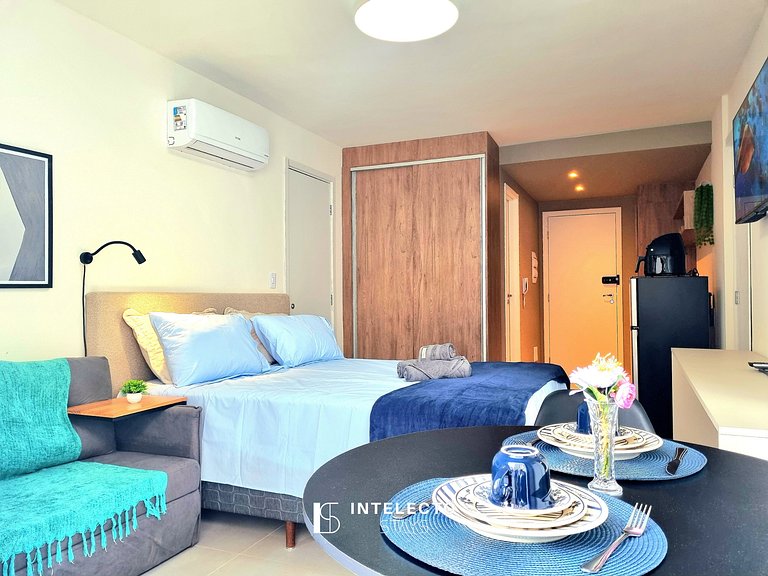 Ap 112 • Central, Pisc,Academia, Ar Cond e Quintal