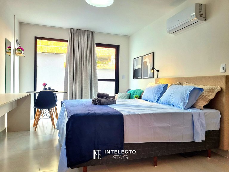 Ap 112 • Central, Piscina, Academia, Ar Cond.